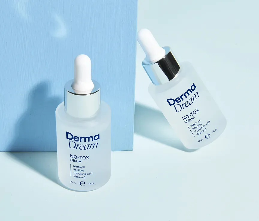 Derma Dream No-Tox Serum bottles